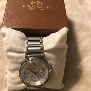 Women’s Silver Coach watch